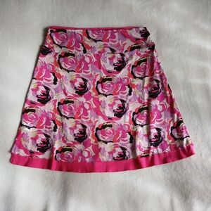 Cute Floral Print Tennis Skirt Size 1X